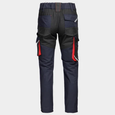 Pantaloni de lucru KASTOR STRETCH DARK BLUE/RED / Stenso / Pantaloni salopeta talie