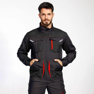 Jachetă de lucru KASTOR STRETCH GREY/ORANGE / Stenso / Jachete salopeta