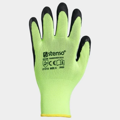 Mănuși acoperite cu latex HANOVER ECO / Stenso / Textile impregnate in latex