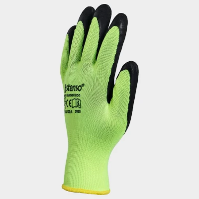 Mănuși acoperite cu latex HANOVER ECO / Stenso / Textile impregnate in latex