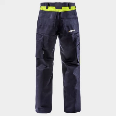 Pantaloni de lucru rezistenți la flacără pentru sudură FRISTADS FLAME WELDING ALBASTRU ÎNCHIS / Stenso / Antistatica, ignifuga