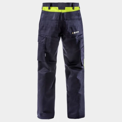 Pantaloni de lucru rezistenți la flacără pentru sudură FRISTADS FLAME WELDING ALBASTRU ÎNCHIS / Stenso / Antistatica, ignifuga