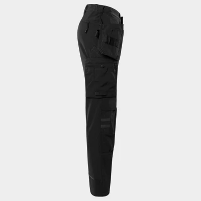 Pantaloni de lucru FRISTADS CRAFTSMAN 4-STRETCH NEGRU / Stenso / Pantaloni salopeta talie