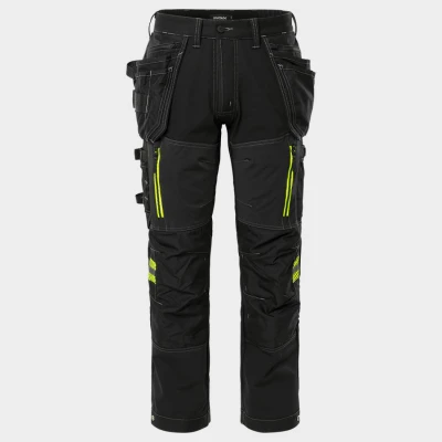 Pantaloni de lucru FRISTADS CRAFTSMAN STRETCH NEGRU / Stenso / Pantaloni softshell