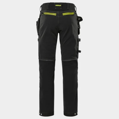 Pantaloni de lucru FRISTADS CRAFTSMAN STRETCH NEGRU / Stenso / Pantaloni softshell