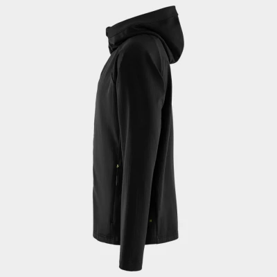 Jachetă de lucru FRISTADS FUNCTIONAL HOODED 4-STRETCH NEGRU / Stenso / Jachete softshell
