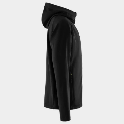 Jachetă de lucru FRISTADS FUNCTIONAL HOODED 4-STRETCH NEGRU / Stenso / Jachete softshell