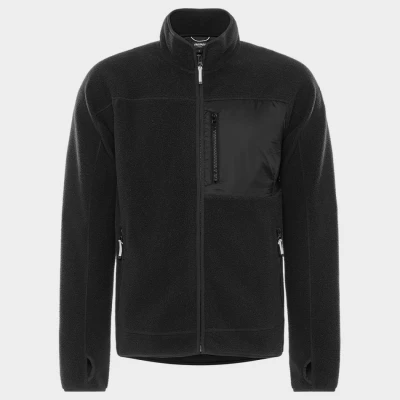 Jachetă de lucru FRISTADS ARGON MICRO PILE FLEECE NEGRU / Stenso / Hanorace, Fleece, Fashion