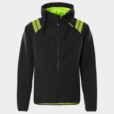 Jachetă de lucru FRISTADS HOODED SOFTSHELL 4-STRETCH NEGRU / Stenso / Jachete softshell