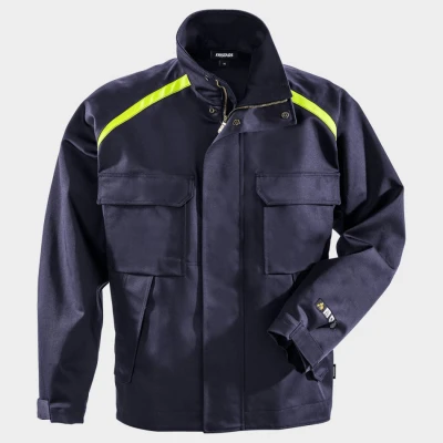 Jachetă de lucru pentru sudură FRISTADS FLAME WELDING ALBASTRU ÎNCHIS / Stenso / Pentru sudori