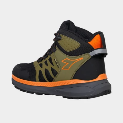 Încălțăminte de lucru DIADORA FREEDOM MID 06 SR BLACK/OLIVE GREEN / Stenso / Incaltaminte de lucru fara bombeu