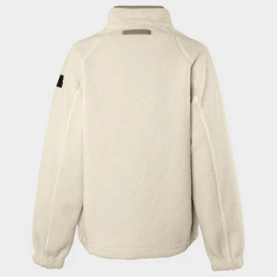 Jachetă de damă FRISTADS COPPER PILE FLEECE WHITE / Stenso / Hanorace, Fleece, Fashion