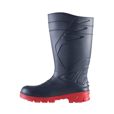 Cizma Exena PVC Devil blue red S5 SRC / Rhino Safety / Cizme protectie PVC, apa noroi, cizme sold, cizme pescar, galosi PVC