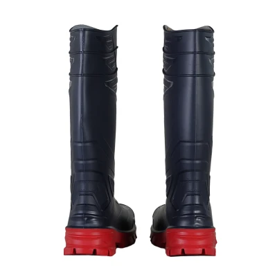 Cizma Exena PVC Devil blue red S5 SRC / Rhino Safety / Cizme protectie PVC, apa noroi, cizme sold, cizme pescar, galosi PVC