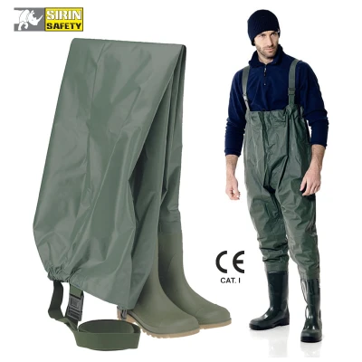Cizme Sirin PVC sold cu pieptar WADERS S5 SRC / Rhino Safety / Cizme protectie PVC, apa noroi, cizme sold, cizme pescar, galosi PVC