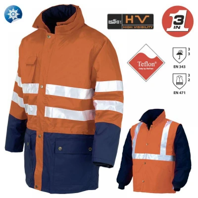 VALDIEZZA Jacheta 3 în 1 Hi-Viz / Sirin Safety / Reflectorizanta