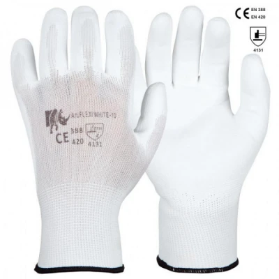 Manusi FLEXI WHITE ECO / Sirin Safety / Textile impregnate in poliuretan