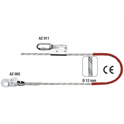 Franghie de pozitionare cu protectie si manustop P / Sirin Safety / Franghii de pozitionare si mijloace de legatura