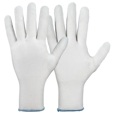 Manusi din poliuretan albe-Laiwu / Rhino Safety / Textile impregnate in poliuretan