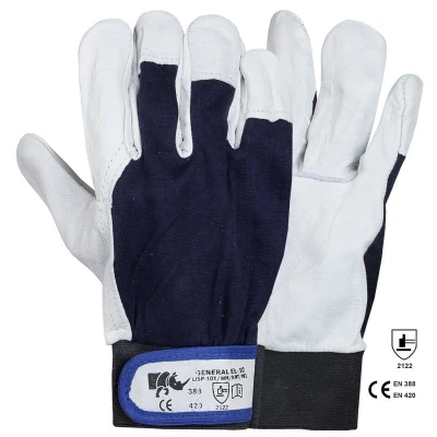 Manusi General EL piele capra/textil / Rhino Safety / Piele cu textil