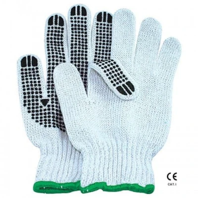 Manusi Sara pic tricotate 60% bbc + 40% poliester cu picouri / Rhino Safety / Textile impregnate in PVC