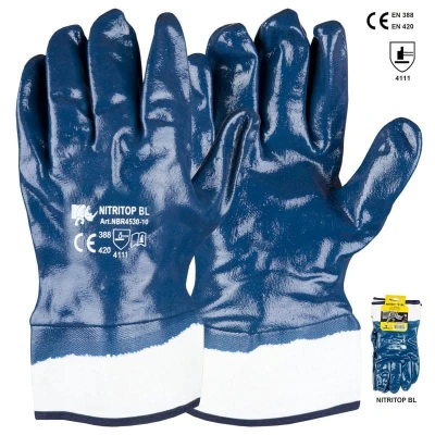 Manusi Nitritop din bumbac imersate in nitril- 10 / Rhino Safety / Textile impregnate in nitril