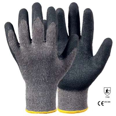 Manusi Ecogrip din poliester imersate in latex - 10 / Rhino Safety / Textile impregnate in latex