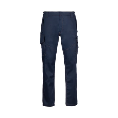 Pantaloni talie multinorma 280 g/m2 Defence Bleumarin / Rhino Safety / Antistatica, ignifuga