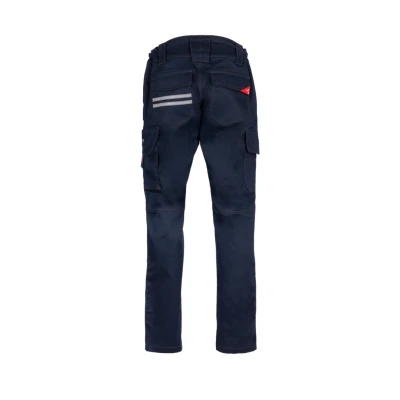 Pantaloni talie multinorma 280 g/m2 Defence Bleumarin / Rhino Safety / Antistatica, ignifuga