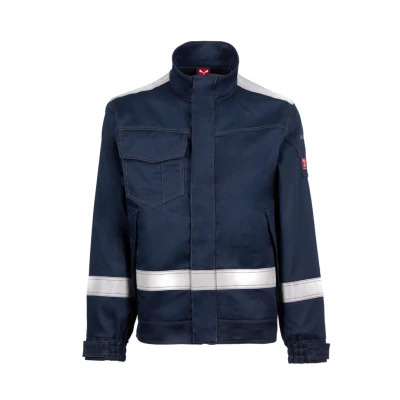 Jacheta multinorma 280 gr/m2 Fence Reflex Bleumarin / Rhino Safety / Antistatica, ignifuga