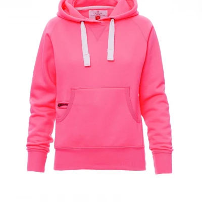 Hanorac dama gluga bb+polyester 300gr Atlanta+Lady Fluo / Rhino Safety / Hanorace, Pulovere, Bluze trening, Fleece, Fashion