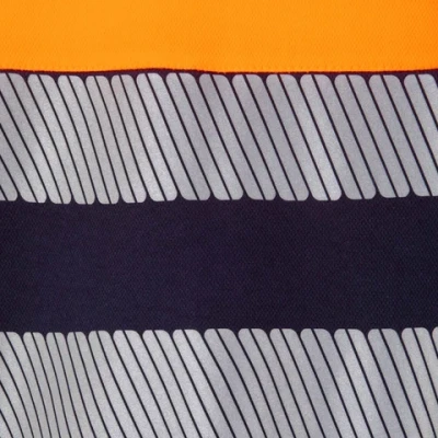 Tricou cu mânecă scurtă din bumbac bicolor cu bandă segmentată 305643 / Velilla / Reflectorizanta