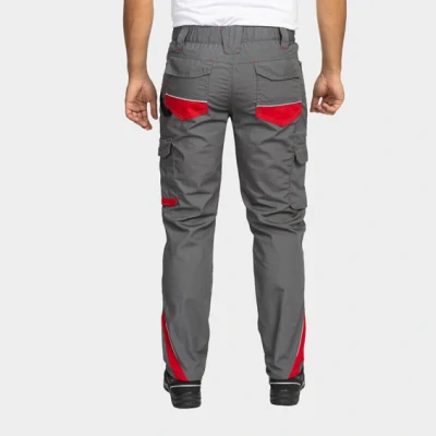 Pantaloni de lucru, subtiri, de vară BWOLF DRIFT, culoare gri-rosu,  042604 / BWolf / Pantaloni salopeta talie