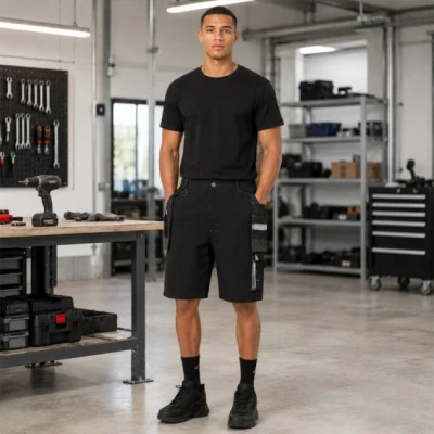 Pantaloni scurți de lucru BWOLF VECTOR, culoare neagră,  043307 / BWolf / Pantaloni scurti, bermude