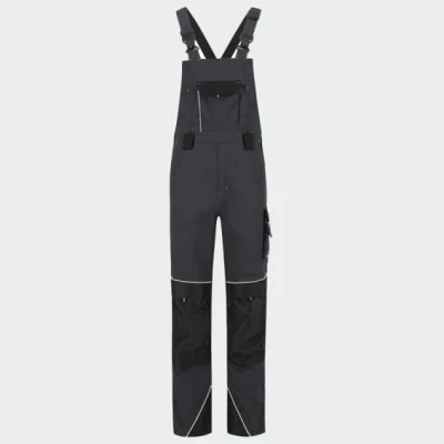 Pantaloni salopetă cu pieptar, tercot, BWOLF BRAVE, culoare gri închis, 031804 / BWolf / Pantaloni salopeta cu pieptar