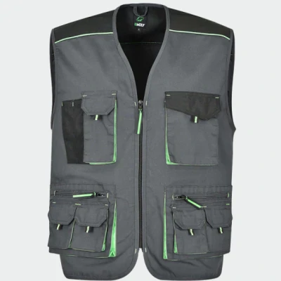 Vestă de lucru, din tercot, BWOLF BRAVE, culoare gri închis cu negru, 090404 / BWolf / Veste de lucru