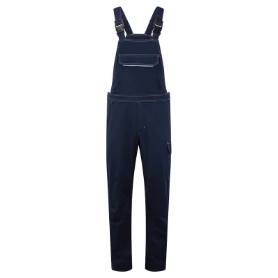 BZ444 - Pantaloni cu pieptar gama Navy / Portwest / Antistatica, ignifuga