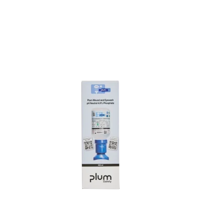 Soluție Plum pentru spălarea rănilor și a ochilor, cu pH neutru (fosfat 4,9%) / 200 ml / cutie individuală, 4755 / PLUM Safety / Dusuri urgenta, spalatoare oculare