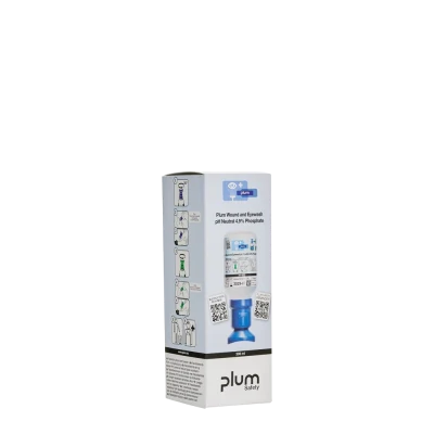 Soluție Plum pentru spălarea rănilor și a ochilor, cu pH neutru (fosfat 4,9%) / 200 ml / cutie individuală, 4755 / PLUM Safety / Dusuri urgenta, spalatoare oculare