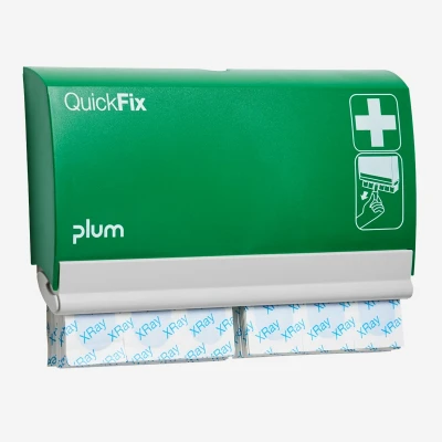 Dozator Plum QuickFix / 2 x 45 rezerve XRay, 5537 / PLUM Safety / Plasturi, prim ajutor