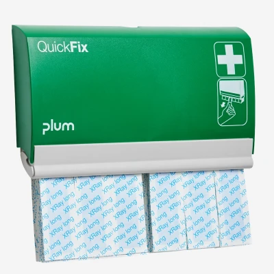 Dozator Plum QuickFix / 2 x 30 plasturi XRay lungi, 5539 / PLUM Safety / Plasturi, prim ajutor