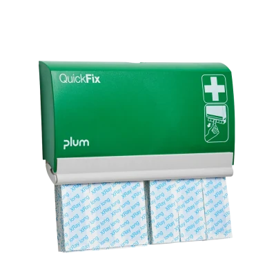 Dozator Plum QuickFix / 2 x 30 plasturi XRay lungi, 5539 / PLUM Safety / Plasturi, prim ajutor