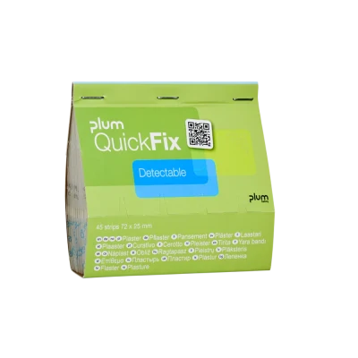 Plum QuickFix Detectabil / rezervă / 45 buc., 5513 / PLUM Safety / Plasturi, prim ajutor