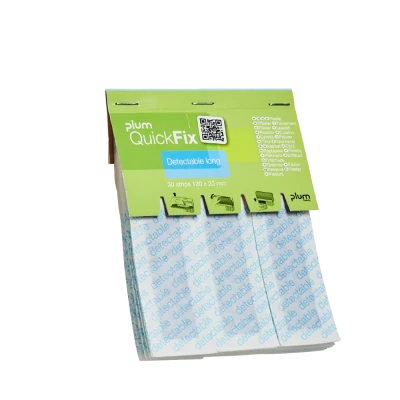 Plum QuickFix Detectabile (lungi) / rezervă / 30 buc., 5509 / PLUM Safety / Plasturi, bandaje, prim ajutor, dozatoare