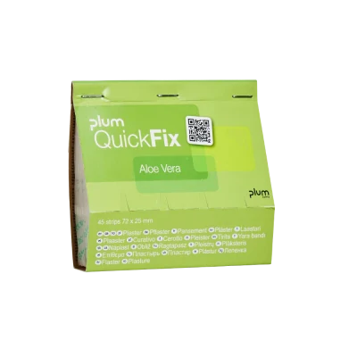 Plum QuickFix Aloe Vera / rezervă / 45 buc., 5514 / PLUM Safety / Plasturi, bandaje, prim ajutor, dozatoare