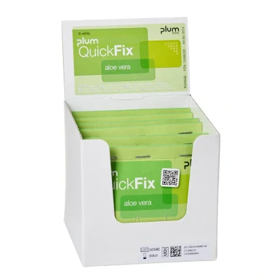 Plum QuickFix Aloe Vera / rezervă / 45 buc., 5514 / PLUM Safety / Plasturi, bandaje, prim ajutor, dozatoare