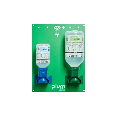 Plum Open Station Double / 200 ml soluție 4,9% cu pH neutru + 500 ml soluție de clorură de sodiu 0,9%, 4770 / PLUM Safety / Dusuri urgenta, spalatoare oculare