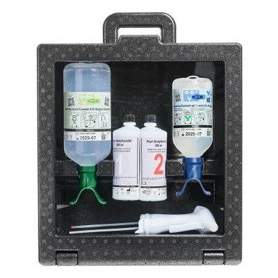 Plum iBox 3in1 / 500 ml DUO + 600 ml + 1000 ml DUO , 4936 / PLUM Safety / Dusuri urgenta, spalatoare oculare