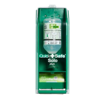 Plum QuickSafe® Solo / 500 ml + Plasture elastic, 5192 / PLUM Safety / Dusuri urgenta, spalatoare oculare
