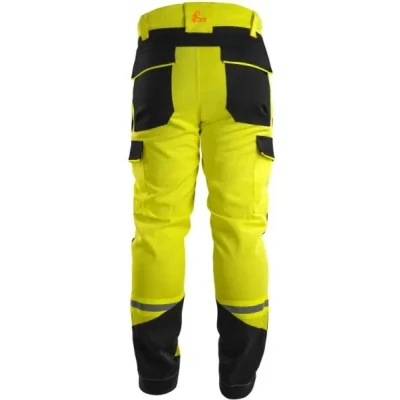 Pantaloni antistatici, antichimici si fire retardant CXS WorkTech-Multi, multifuncționali, galben-negru, bandă reflectorizantă / CXS / Antistatica, ignifuga hi-vis, reflectorizanta
